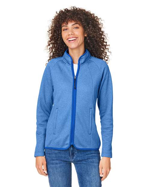 Women's Venture Heathered Stripe Full-Zip