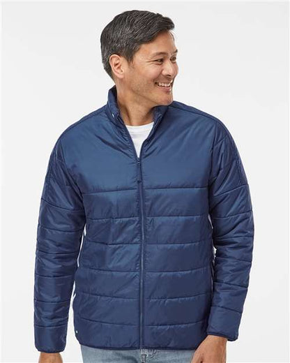 Men's 3 Stripe Puffer Full-Zip Jacket