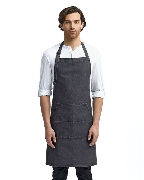 Jeans Stitch Denim Bib Apron