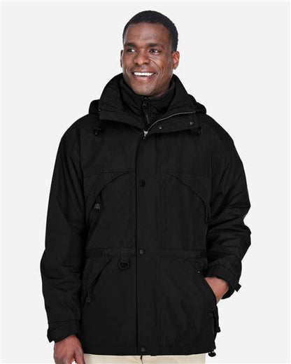 Men's 3-in-1 Parka with Dobby Trim