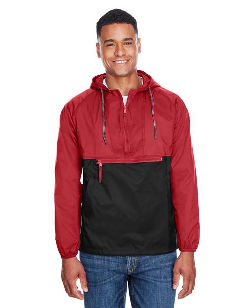 Unisex Packable Hooded Nylon Jacket