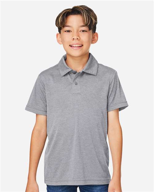 Youth Zone Sonic Heather Performance Polo