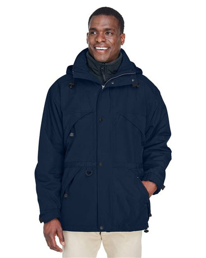 Men's 3-in-1 Parka with Dobby Trim