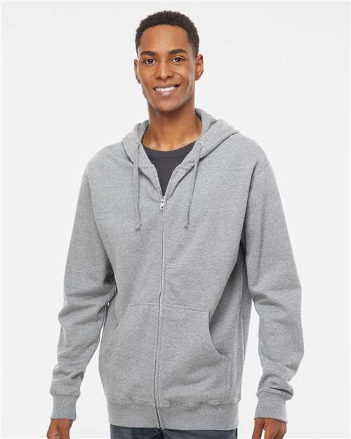 Unisex Midweight Full-Zip Hooded Sweatshirt