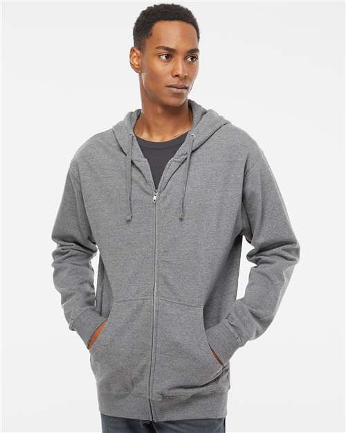 Unisex Midweight Full-Zip Hooded Sweatshirt