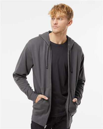 Unisex Midweight Full-Zip Hooded Sweatshirt