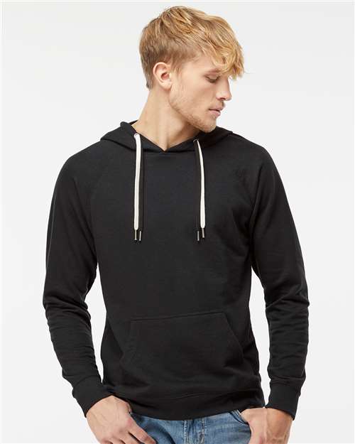 Unisex Icon Lightweight Loopback Terry Hooded Sweatshirt