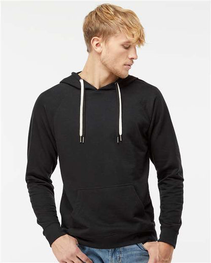 Unisex Icon Lightweight Loopback Terry Hooded Sweatshirt